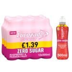 LUCOZADE Sport Zero Raspberry & Passion PM £1.39 12x500ml - Image 2