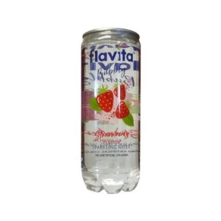 FLAVITA bubbly strawberry sparkling water 1x24x300ml