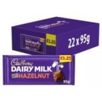 CADBURY Hazelnut 22x95g £1.25
