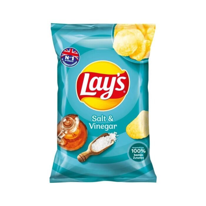 LAYS Salt & Vinegar 9x150g - Image 1