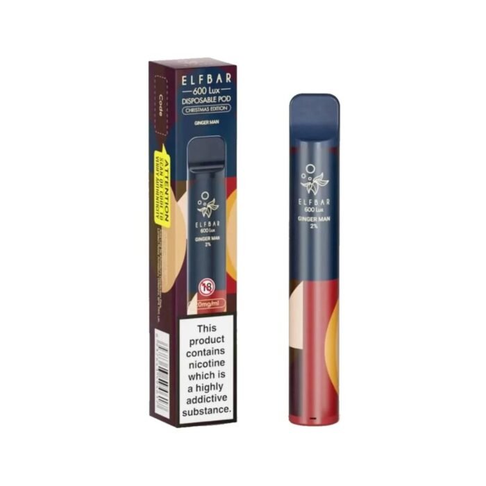 ELFBAR 600LUX Ginger Man 1x10 - Image 1