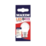 MAXIM 40W Warm White Round BC 1x10