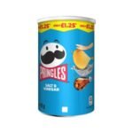 PRINGLES Salt & Vinegar 12x70g £1.25