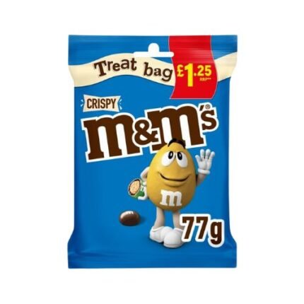 M&M Crispy Treat Bag 16x77g £1.25