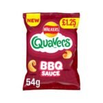 WALKERS Quavers Bbq PM £1.25 15x54g