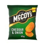 MCCOYS Cheddar & Onion 20x65g £1.25