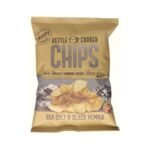 KETTLE Cooked Chips SeaSalt & BlacPepper 15x150g