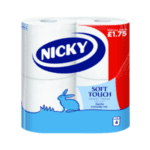 NICKY S/Touch Toilet Tissue 2ply 10x4 £1.75