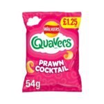 WALKERS Quavers Prawn Cocktail 18x54g  £1.25