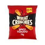 WHEAT CRUNCHIES Spicy Tomato 16x70g £1.25