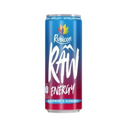 RAW  energy raspberry & blueberry 1x12x250ml £1.00pm