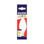 MAXIM 60W Warm White Candle LBC 1x10