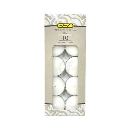 GSD White T-Light Candle 1x12